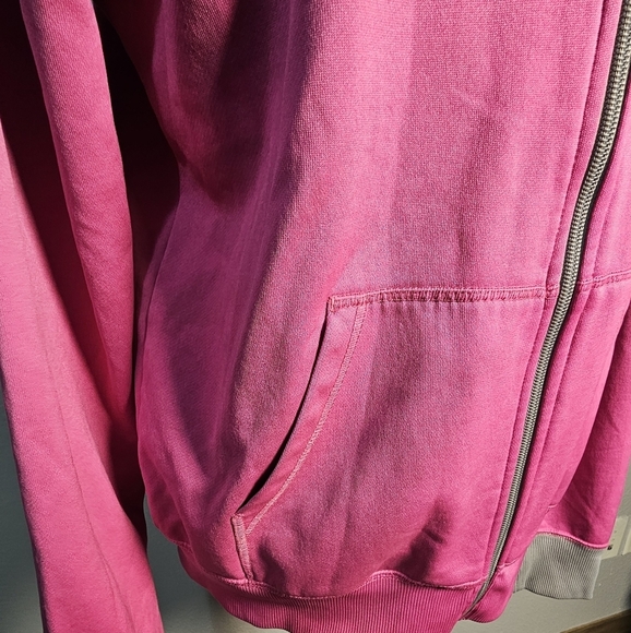 Girls Volcom Pink and Black Hooded Jacket with logos XL - Picture 5 of 11